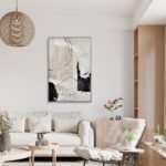 Creoate Abstract Canvas Wall Art, Hand Painted Textured Painting Canvas Artwork ... - Image 3