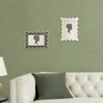 AELS 4x6 Inch Vintage Scalloped Picture Frame, Cream Whte and Gold Mid Century M... - Image 8