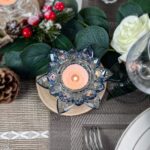 Crystal Lotus Flower Tealight Candle Holders/Glass Tea Light Candlestick Decor D... - Image 4