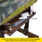 MEEDEN Extra Large H-Frame Studio Easel - Solid Beech Wooden Artist Professional... - Image 6