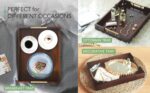 Joy&Grace Ottoman Tray for Living Room, Large Acacia Wooden Serving Tray with Ha... - Image 6