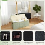 Extra Large Storage Box with Zippered Lid 130L Jumbo Chest Basket Bin Collapsibl... - Image 3