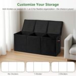 Extra Large Storage Box with Zippered Lid 130L Jumbo Chest Basket Bin Collapsibl... - Image 5