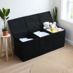 Extra Large Storage Box with Zippered Lid 130L Jumbo Chest Basket Bin Collapsibl... - Image 7