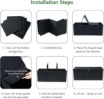Extra Large Storage Box with Zippered Lid 130L Jumbo Chest Basket Bin Collapsibl... - Image 8