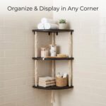 REFGY 3-Tier Corner Floating Shelves with Aesthetic Greenery & Fairy Lights - Pr... - Image 7