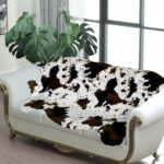 MACEVIA Cow Print Rug Faux Cowhide Rugs Cute Animal Area Carpet Western Decor fo... - Image 8