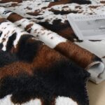 MACEVIA Cow Print Rug Faux Cowhide Rugs Cute Animal Area Carpet Western Decor fo... - Image 9