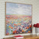 Signature Design by Ashley Sethford Classic Hand Painted Flower Wall Art 48 x 48... - Image 3