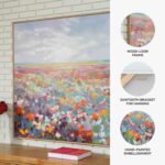 Signature Design by Ashley Sethford Classic Hand Painted Flower Wall Art 48 x 48... - Image 4