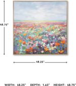 Signature Design by Ashley Sethford Classic Hand Painted Flower Wall Art 48 x 48... - Image 5