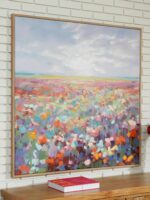 Signature Design by Ashley Sethford Classic Hand Painted Flower Wall Art 48 x 48... - Image 6
