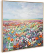 Signature Design by Ashley Sethford Classic Hand Painted Flower Wall Art 48 x 48... - Image 7