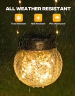 PARTPHONER Solar Lights Outdoor Waterproof 12-Pack, Solar Powered Hanging Lanter... - Image 7