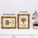 JANDERART Vintage Picture Frame 6x8 Inch, Antique Ornate Photo Frames with Glass... - Image 6