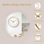 DAXSMY Wall Clock - 14 Inch Silent Non-Ticking Modern 3D Wall Clocks Battery Ope... - Image 5