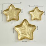 3Pcs Golden Star Snack Dishes Serving Trays for Various Occasions Tabletop Decor... - Image 6