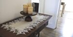 LINENS ART AND THINGS Lace Table Runner Neutral Earth Tones Dresser Scarf Coffee... - Image 4