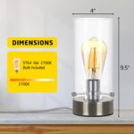 Bedside Nightstand Lampfor Bedroom Living Room, Modern Table Lamp Desk Lamp with... - Image 3