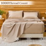 Bedlifes Deep Pocket Sheets 18-24 Inch, King Size Egyptian Cotton 1000 Thread Co... - Image 3