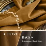 jinchan Velvet Blackout Curtains for Bedroom 84 Inch Long Thermal Insulated Livi... - Image 8