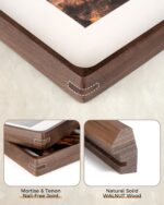 RICHFOCUS 5x7 Picture Frame USA-Sourced Natural Walnut Solid Wood Photo Frame Ha... - Image 4