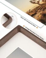 RICHFOCUS 5x7 Picture Frame USA-Sourced Natural Walnut Solid Wood Photo Frame Ha... - Image 5