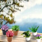 Cayway Dollhouse Plant Miniature 16 PCS Artificial Plant Tiny Bonsai Model Mini ... - Image 5