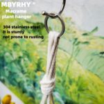 Macrame Plant Hanger 2 Pcs Hanging Planters for Indoor with 2 Hooks Indoor Outdo... - Image 5
