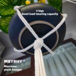 Macrame Plant Hanger 2 Pcs Hanging Planters for Indoor with 2 Hooks Indoor Outdo... - Image 7
