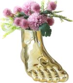 Notakia Unique Flower Vase Statue Home Decor Modern Style Gold Room Decor Accent... - Image 6