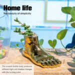 Notakia Unique Flower Vase Statue Home Decor Modern Style Gold Room Decor Accent... - Image 7