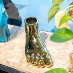 Notakia Unique Flower Vase Statue Home Decor Modern Style Gold Room Decor Accent... - Image 10