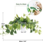 Tiita 1 Pack Fake Plants Artificial Scindapsus Aureus in Pots, Realistic Fake Gr... - Image 3
