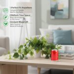 Tiita 1 Pack Fake Plants Artificial Scindapsus Aureus in Pots, Realistic Fake Gr... - Image 8