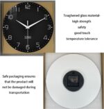 XNM Minimalist Wall Clocks for Living Room Glass Small Wall Clocks Battery Opera... - Image 8
