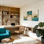 RZIGERNO 3 Pcs Green and Gold Abstract Wall Art Modern Luxury Framed Canvas Prin... - Image 8