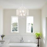 HEYAN Modern Round Chandelier, Whitewash Wood Metal, 24x29 Inch, Chain Mounted, ... - Image 9
