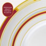 Laura Stein Designer Dinnerware Set | 64 Disposable Plastic Party Plates | Plate... - Image 5