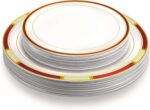 Laura Stein Designer Dinnerware Set | 64 Disposable Plastic Party Plates | Plate... - Image 7