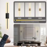 Battery Operated Wireless Wall Sconce - Modern Rechargeable Led Sconces in Black... - Image 6