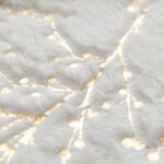 LIGICKY Set of 2 Decorative Lumbar Pillows Fluffy White Fur Pillow Coves Gold Br... - Image 6