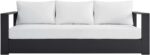 Modway Tahoe Aluminum Outdoor Patio Sofa in Gray White - Image 3