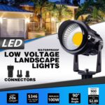SUNVIE 24 Pack Low Voltage Landscape Lights LED 12W Landscape Lighting with conn... - Image 3