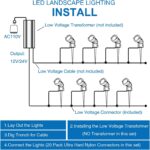 SUNVIE 24 Pack Low Voltage Landscape Lights LED 12W Landscape Lighting with conn... - Image 9