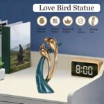 Modern Abstract Art Ceramic Statue Birds Statues Gold Ceramic Birds Figurines Ho... - Image 4