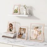 Axeman 5x7 Gold Floating Frame Pink Enamel Picture Frame with Metal Edge for 4x6... - Image 3
