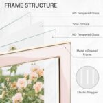 Axeman 5x7 Gold Floating Frame Pink Enamel Picture Frame with Metal Edge for 4x6... - Image 6