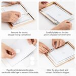 Axeman 5x7 Gold Floating Frame Pink Enamel Picture Frame with Metal Edge for 4x6... - Image 8