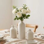 Small Ceramic Vase Set of 3, Boho Home Decor Vases for Dried Flowers,Farmhouse,S... - Image 7